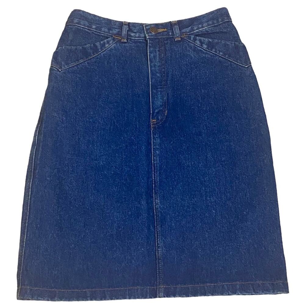 Vintage GAP Dark Blue Denim Pencil Skirt